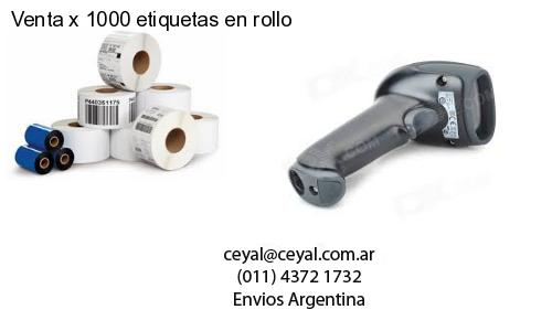 Venta x 1000 etiquetas en rollo