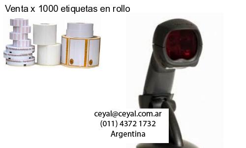 Venta x 1000 etiquetas en rollo