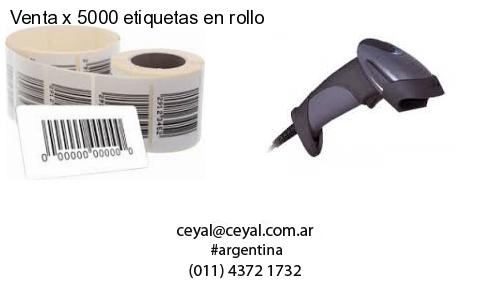 Venta x 5000 etiquetas en rollo
