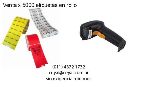 Venta x 5000 etiquetas en rollo