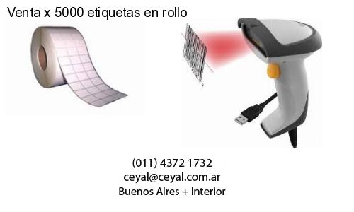 Venta x 5000 etiquetas en rollo