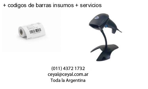   codigos de barras insumos   servicios
