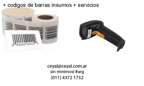   codigos de barras insumos   servicios