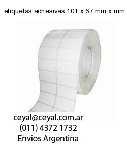 etiquetas adhesivas 101 x 67 mm x mm