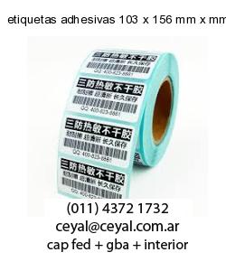 etiquetas adhesivas 103 x 156 mm x mm