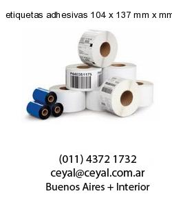 etiquetas adhesivas 104 x 137 mm x mm