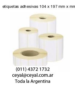 etiquetas adhesivas 104 x 197 mm x mm