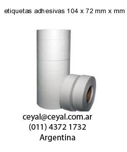 etiquetas adhesivas 104 x 72 mm x mm