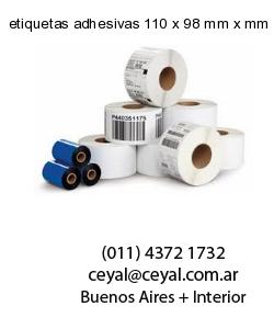 etiquetas adhesivas 110 x 98 mm x mm