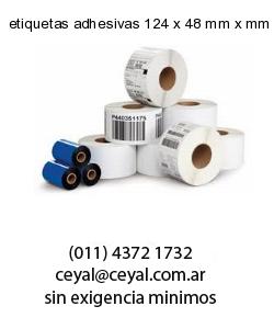 etiquetas adhesivas 124 x 48 mm x mm