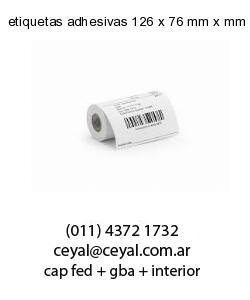 etiquetas adhesivas 126 x 76 mm x mm