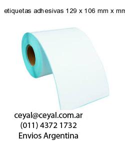etiquetas adhesivas 129 x 106 mm x mm