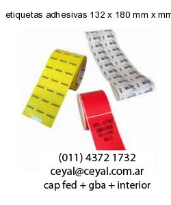etiquetas adhesivas 132 x 180 mm x mm