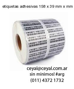 etiquetas adhesivas 158 x 39 mm x mm