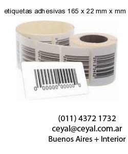 etiquetas adhesivas 165 x 22 mm x mm