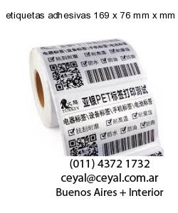 etiquetas adhesivas 169 x 76 mm x mm