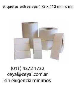 etiquetas adhesivas 172 x 112 mm x mm