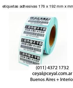 etiquetas adhesivas 176 x 192 mm x mm