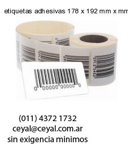 etiquetas adhesivas 178 x 192 mm x mm