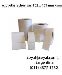etiquetas adhesivas 182 x 103 mm x mm