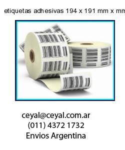 etiquetas adhesivas 194 x 191 mm x mm