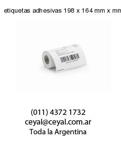 etiquetas adhesivas 198 x 164 mm x mm