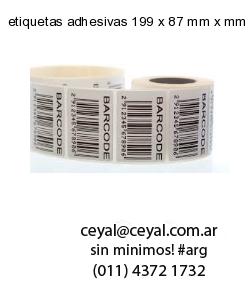 etiquetas adhesivas 199 x 87 mm x mm