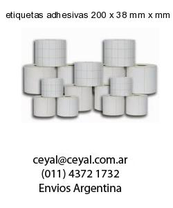 etiquetas adhesivas 200 x 38 mm x mm