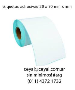 etiquetas adhesivas 26 x 70 mm x mm