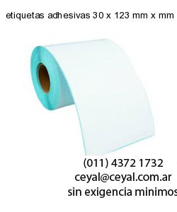 etiquetas adhesivas 30 x 123 mm x mm