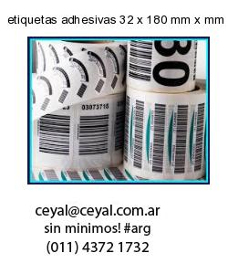 etiquetas adhesivas 32 x 180 mm x mm