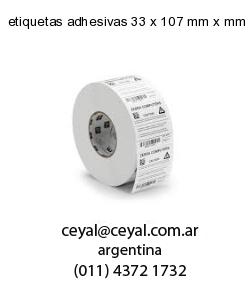 etiquetas adhesivas 33 x 107 mm x mm