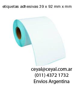 etiquetas adhesivas 39 x 92 mm x mm