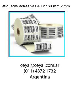 etiquetas adhesivas 40 x 163 mm x mm
