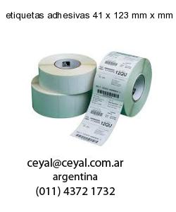 etiquetas adhesivas 41 x 123 mm x mm