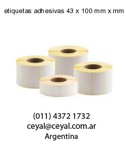etiquetas adhesivas 43 x 100 mm x mm