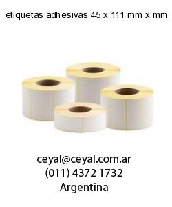 etiquetas adhesivas 45 x 111 mm x mm