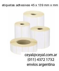 etiquetas adhesivas 45 x 139 mm x mm