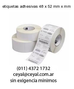 etiquetas adhesivas 48 x 52 mm x mm