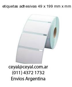 etiquetas adhesivas 49 x 199 mm x mm