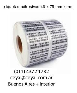 etiquetas adhesivas 49 x 75 mm x mm