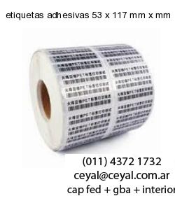 etiquetas adhesivas 53 x 117 mm x mm