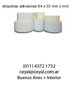 etiquetas adhesivas 64 x 33 mm x mm