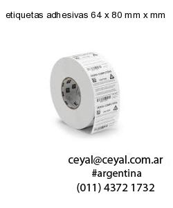 etiquetas adhesivas 64 x 80 mm x mm