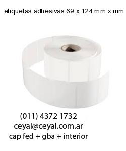etiquetas adhesivas 69 x 124 mm x mm