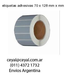etiquetas adhesivas 70 x 128 mm x mm