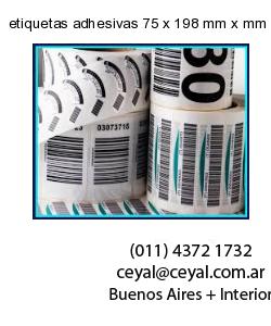 etiquetas adhesivas 75 x 198 mm x mm