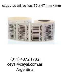 etiquetas adhesivas 75 x 47 mm x mm