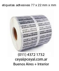 etiquetas adhesivas 77 x 22 mm x mm