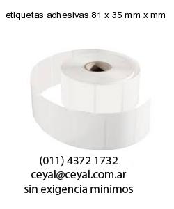 etiquetas adhesivas 81 x 35 mm x mm